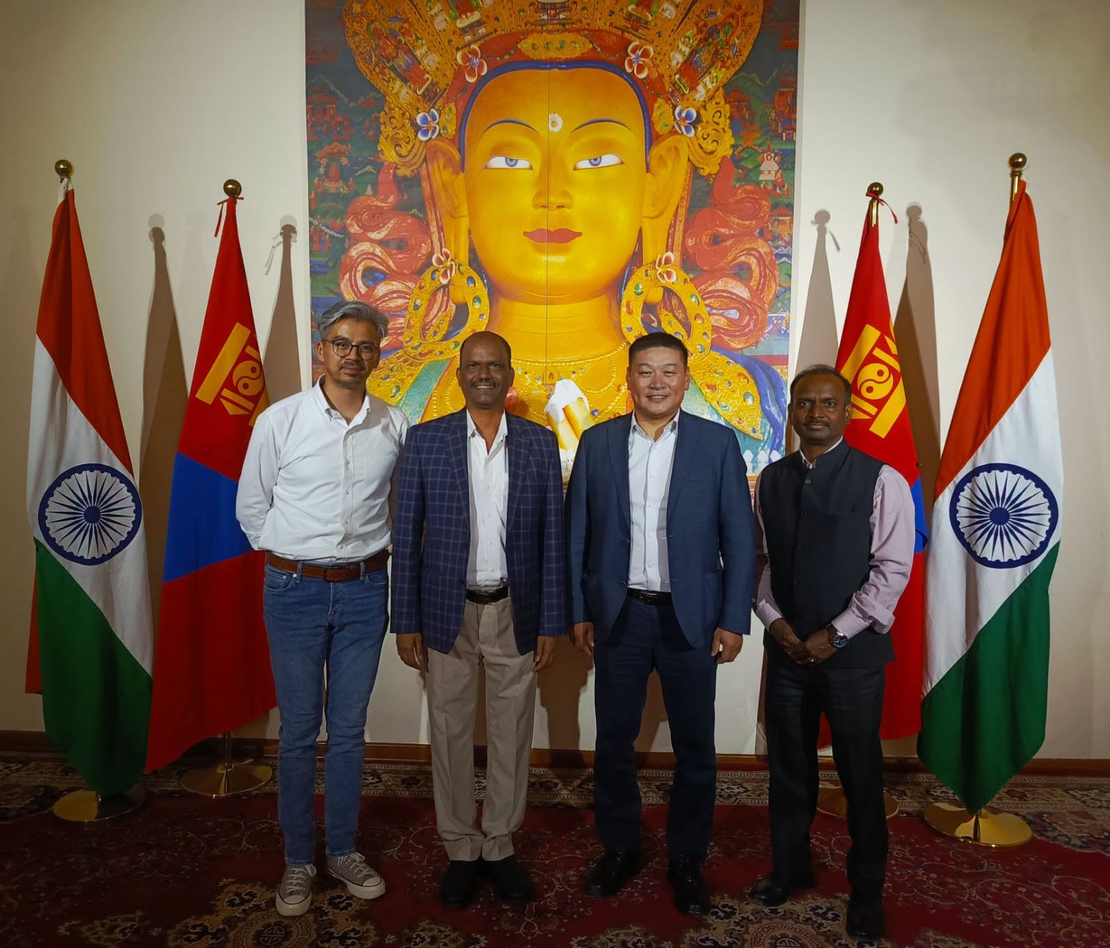 Thumbnail of <p>On 01 July 2026, HE Mr Atul Malhari Gotsurve, Ambassador of India to Mongolia received Mr. Davaa-Ochir D. Managing Director, Mining and Heavy Industry Division of Max Group of Mongolia, at the Embassy and discussed various issues of mutual cooperation.</p>